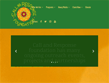 Tablet Screenshot of callandresponsefoundation.org